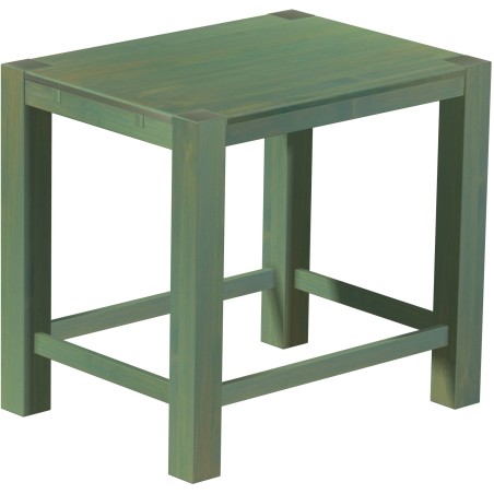Bartisch 120x90 Rio Kanto Bambus mintgruen massiver Pinien Hochtisch mit Fußleisten